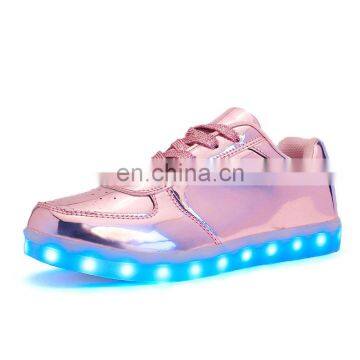 Melbourne Shuffle Ghost Step Dance Golden Micro PU Leather Luminous LED Shoes Sneakers Men Women Footwear photo-6
