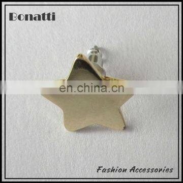 light golden star fashion stud earrings