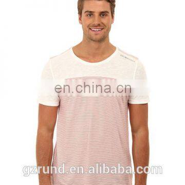 Pinstripe print fashion tshirt/2014 High Quality Men Fashion Tshirt/Custom Tshirt Clothing Factory model-sc404