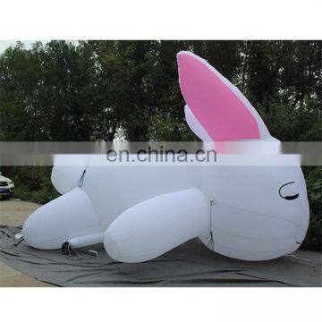 Customized White Lying Rabbit Inflatable Animals Can Priting Logo&advertisement photo-3