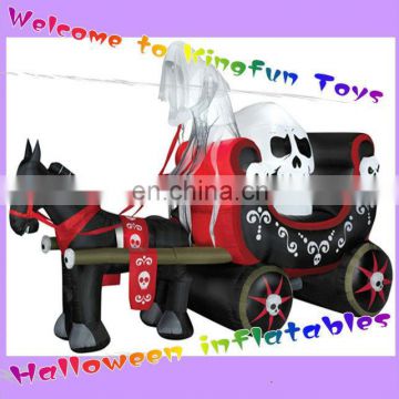 Ghost&carriage inflatable halloween decoration