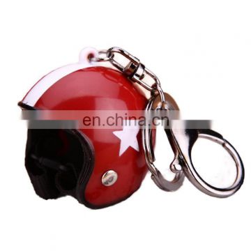 MCH-2275 New arrival wholesale novelty motorcyclist safely hat keychain car metal keychain