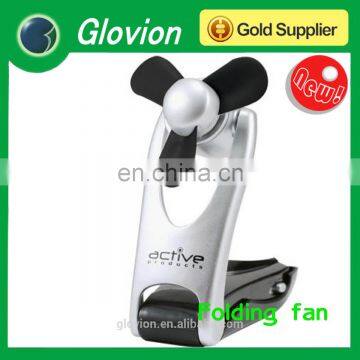 Hot sale folding fan foldable pocket fan small electric fan for sale