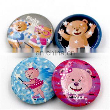 a series of fancy bear tiny plastic button badge/pin for children clothes from badges manufacturers