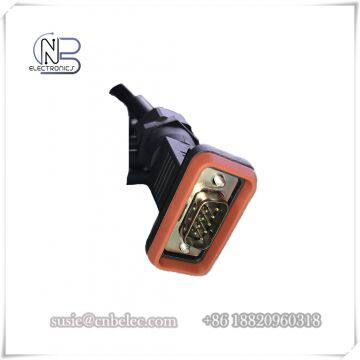 RoHS D Sub 9 Pin Male RF Feeder DB9 Connectors made by fined copper alloy For Huawei flexible cable assembly