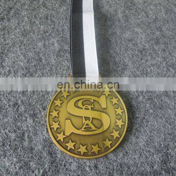 antique plated zinc alloy championship sports medal medallion