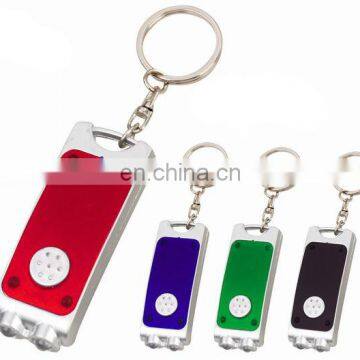 Promotional gift Keychain with led flashlight torch