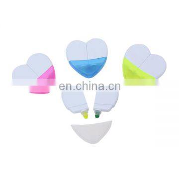 custom made rainbow love heart shaped highlighter marker highlighter pen