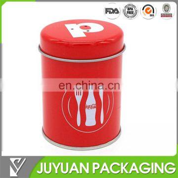 PMS high quality color small round spice shaker tin can wholesale