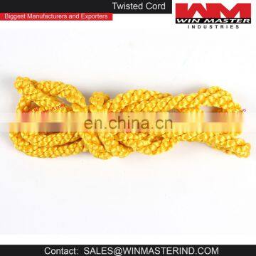 yellow twisted wholesale cotton cord