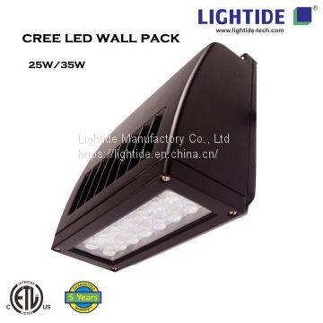 Lightide Slim Full Cut-off, CREE LED Wall Pack 25w