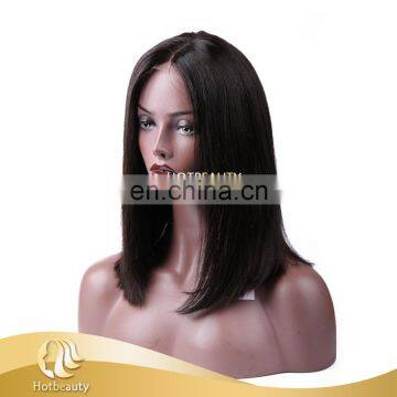 silky straight pre sew lace wig hand made virgin 100% human hair