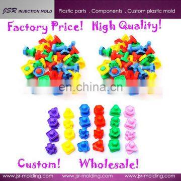 2014 best selling children toy customized plastic screw toy with factory price