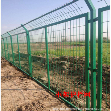Galvanized Metal Frame Material Portable Temporary Fence With Brace