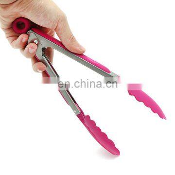 High Quality Fashion Food Grade Silicone Tongs,bread Tongs,BBQ Tongs for Kitchen Accessory