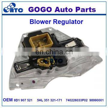 Blower Motor Regulator For Audi A4 Quattro S4 1996-2005 Skoda Superb OEM 8D1907521 5HL351321171 740226033F02 98990001 photo-3