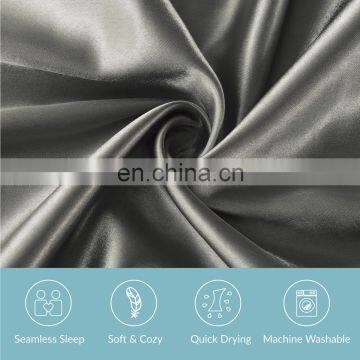 Luxury Super Soft Breathable Seamless Sleeping Plain Satin Home Body Pillowcase photo-4