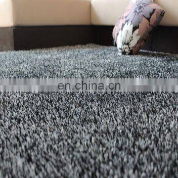 Plain 1200D silk shaggy 100% polyester grey cotton backing