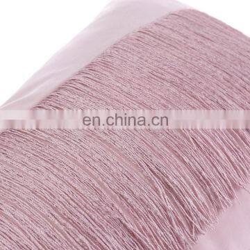 Luxury Modern 100%Polyester Velvet Pillow Cushion With Fringe Tassels for Home Deco photo-4