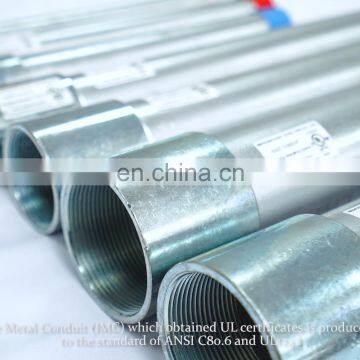 hot dip galvanized imc pipe electrical conduit tubing