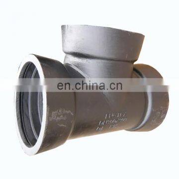 ductile iron pipe fitting:  tee with three socket for di pipe