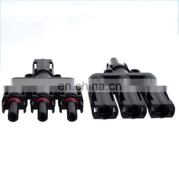 1 Male to 3 Female and 1 Female to 3 Male Solar Panel M-C-4 T Branch Connectors Cable Coupler Combiner