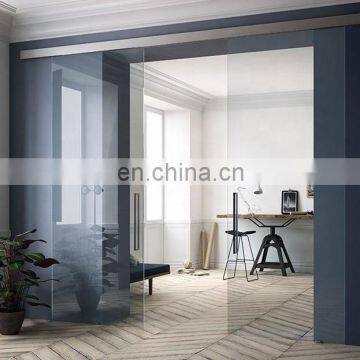 5mm ultra clear glass partition wall interior tempered glass partition sliding door