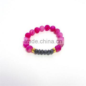 FULL-0319 New arrival personal simple charm bracelet for lady single gemstone bracelet