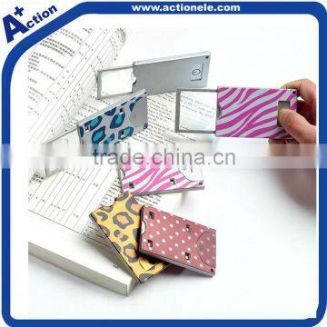 promotional card shape magnifier pocket magnifier