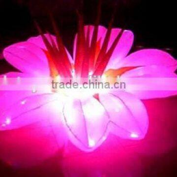 LED lighting giant fabric inflatable flower for wedding decoration