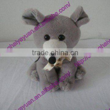 Cute stuffed plush toy gray mouse/plush mouse