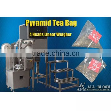 automatic pyramid tea bag filling and packing machine with weigher