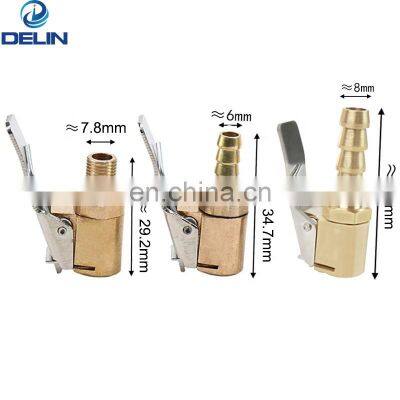 6mm 8mm Air Pump Chuck Clip Tyre Inflator Gauge Adapter Tire Valve Air Chucks photo-2