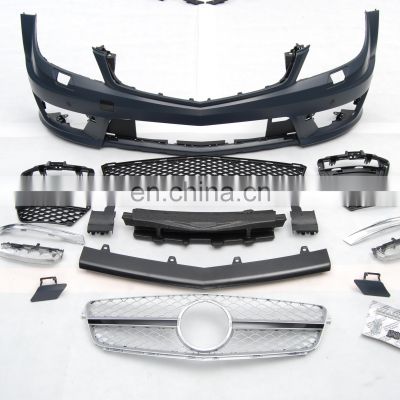 C class W204 to C63 2011-2014 A style body kit full set PP material