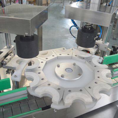 Factory Direct Supply Automatic Double Head Chuck Type Jam Jars/drink Vacuum Capping Machine photo-4