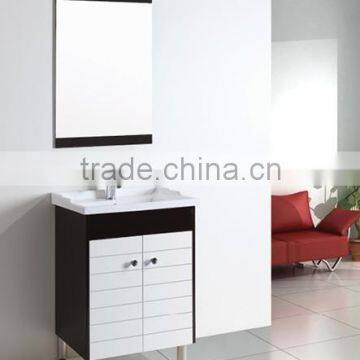 Modern Style Floor Mounted PVC Bathroom Vanity