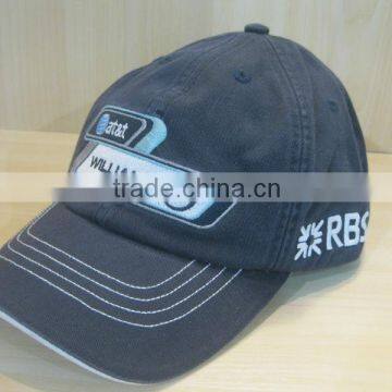 custom garment washed baseball cap