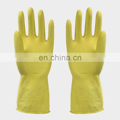 kitchen cleaning/washing dishes long cuff waterproof gloves/latex household gloves