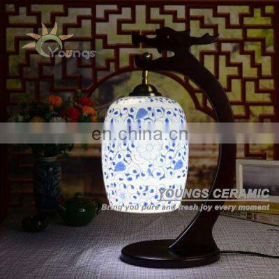 Retail And Wholesale Traditional Thin China Egg Shell Porcelain Table Lamps Amp for Hotel Made in Jingdezhen photo-3