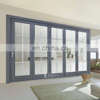 Aluminum alloy folding accordion doors