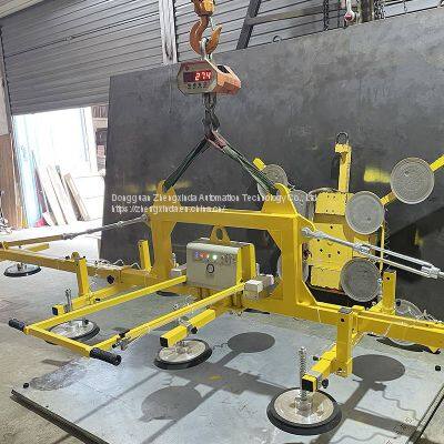Zhengxinda Load 1600 kg Laser Cutting Upper and Lower Material Suction Cup Plate Suction Crane Iron Plate Electric Suction Cup photo-3