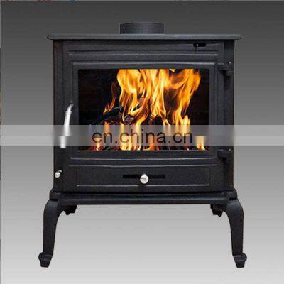 European-Style Villas And B&Bs In Rural Areas Cast Iron Free-Standing Real Fire Wood Heating Fireplace photo-3