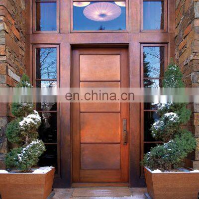 Decorative and Anti-Thift Copper Security Steel Door for Nigeria Villa