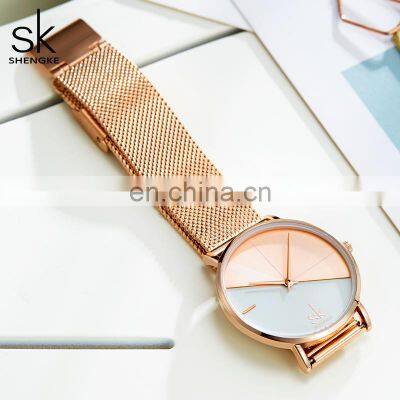 Ladies Clock SK Luxury Women Watches Fashion Female Quartz Wristwatches K0095L Relogio Feminino Steel Mesh Band Watch Woman photo-4