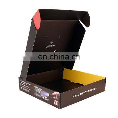 Custom Printed LOGO Colored  Mailing Cardboard Shipping Boxes for Clothes Shoes Corrugated Paper Boxes