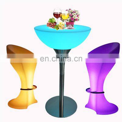 square stand up bar tables party wireless illuminated led light bar cocktail tables and chairs