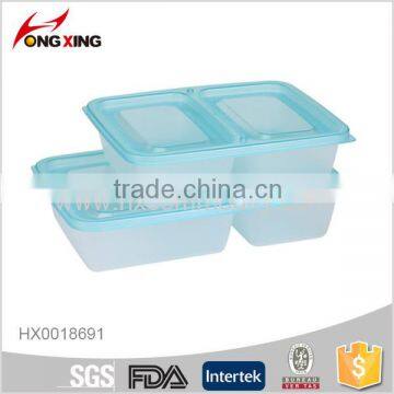 BPA Free Food Grade Plastic Refrigerator Container with Compartment