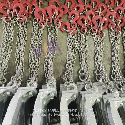 Livestock Equipment Cow Slaughter Machine Cattle Bleeding Shackle For Bull Slaughterhouse