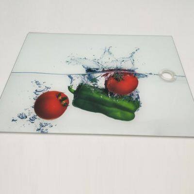 Household Kitten Tempered Glass Chopping Board photo-3