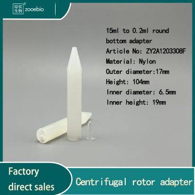 Centrifuge Adapter 15ml Pointed Bottom to 0.2ml/1.5ml/2ml/5ml Sleeve Converter, Nylon Material